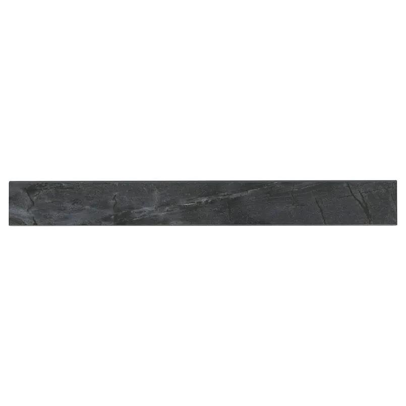 Durban Anthracite Polished Bullnose Porcelain Moldings 3x24 close up