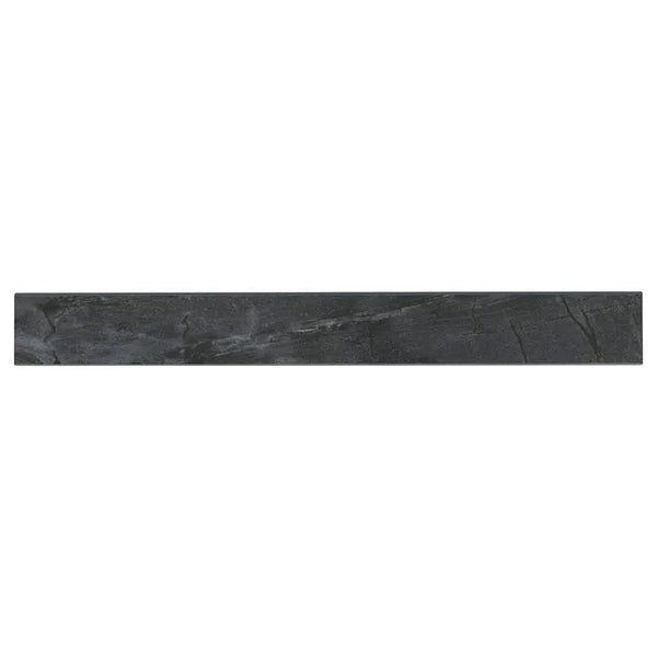 Durban Anthracite Polished Bullnose Porcelain Moldings 3x24