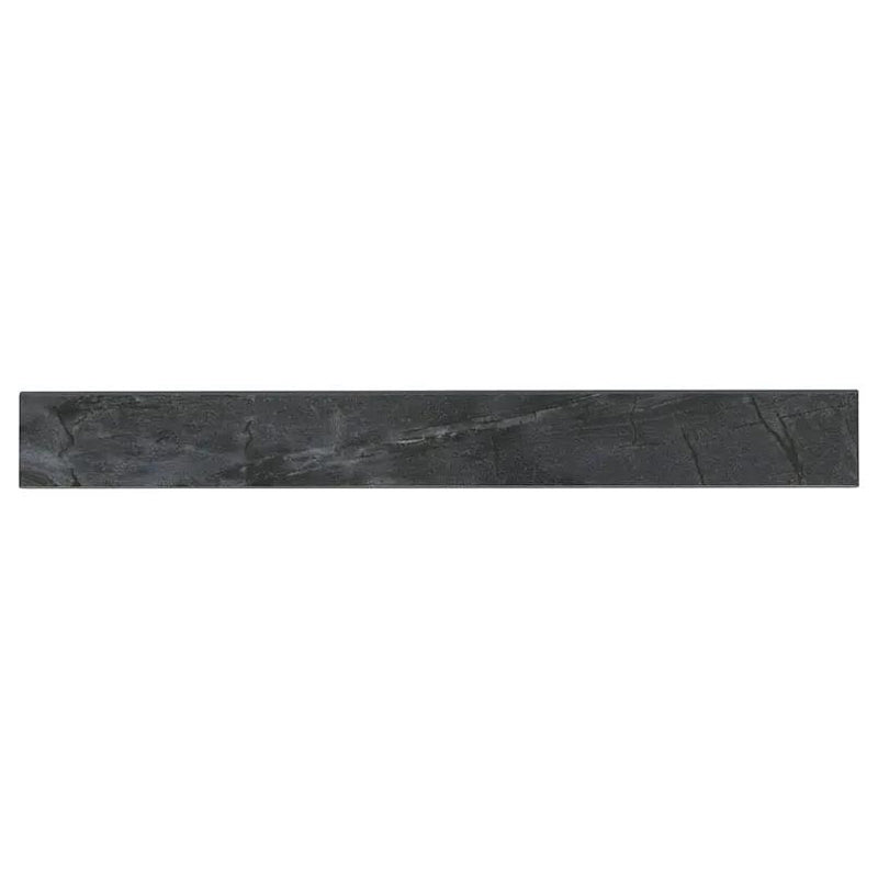 Durban Anthracite Polished Bullnose Porcelain Moldings 3x24 close up