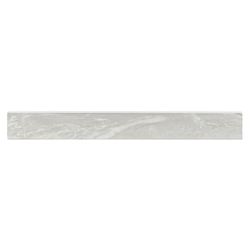 Durban Grey Polished Bullnose Porcelain Moldings 3x24 close up