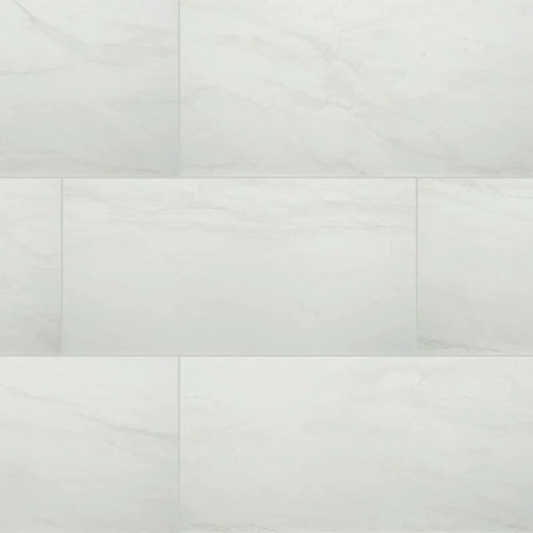 Durban White Matte Porcelain Tiles 12x24