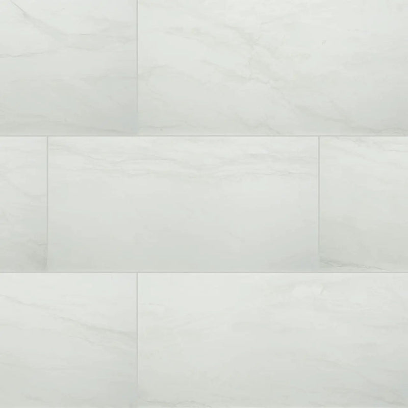 Durban White Matte Porcelain Tiles 12x24 close up