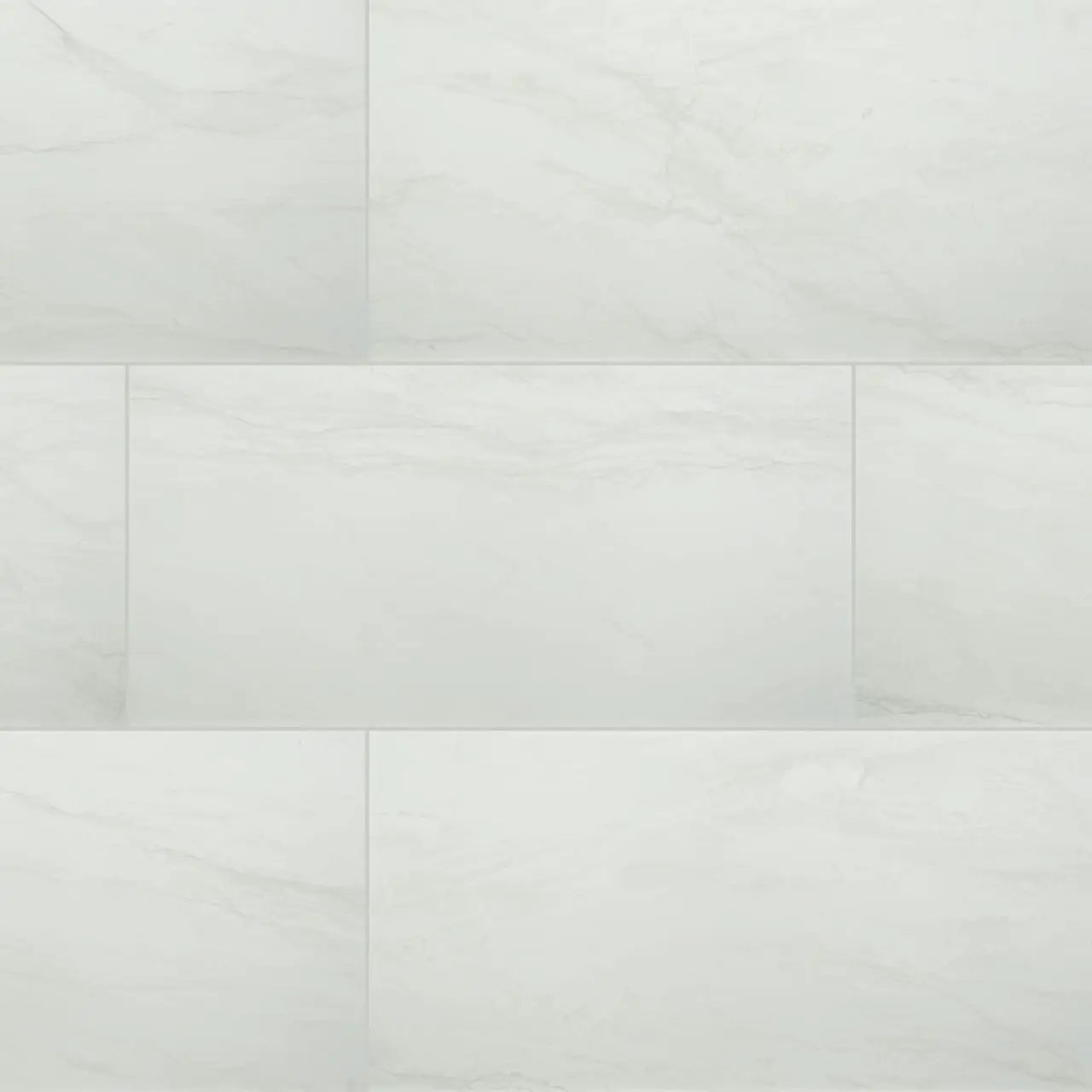 Durban White Polished Porcelain Tiles 24x48 close up