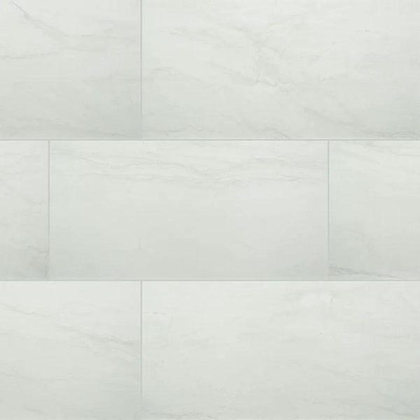 Durban White Matte Porcelain Tiles 12x24, photo 2 of 3