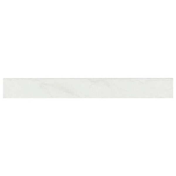 Durban White Polished Bullnose Porcelain Moldings 3x24