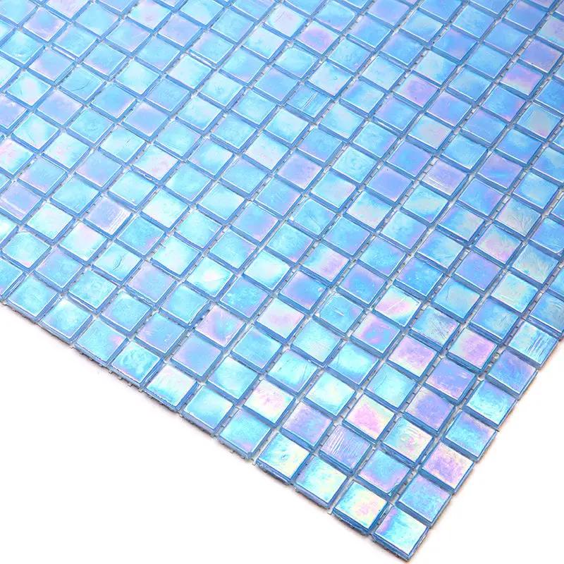 Light Sky Blue 12x12 Glossy Uniform Square Glass Mosaic Tile (20 pack, 18.69 sq ft/case) by Apollo Tile