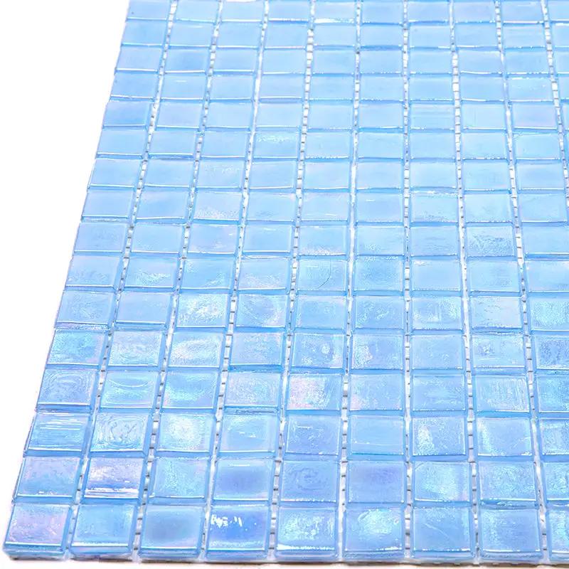 Light Sky Blue 12x12 Glossy Uniform Square Glass Mosaic Tile (20 pack, 18.69 sq ft/case) by Apollo Tile