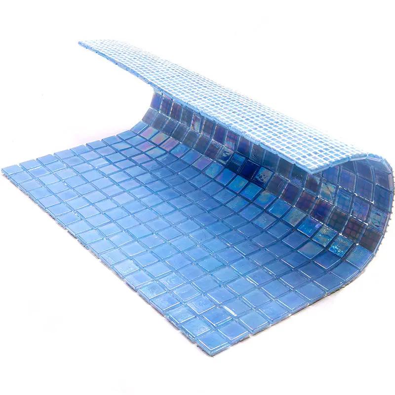 Light Sky Blue 12x12 Glossy Uniform Square Glass Mosaic Tile (20 pack, 18.69 sq ft/case) by Apollo Tile