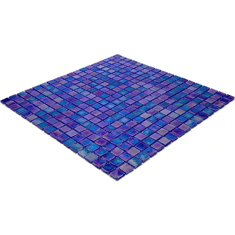 Shimmer Cobalt Blue 12x12 Glossy Uniform Square Glass Mosaic Tile (20 pack, 18.69 sq ft/case) by Apollo Tile