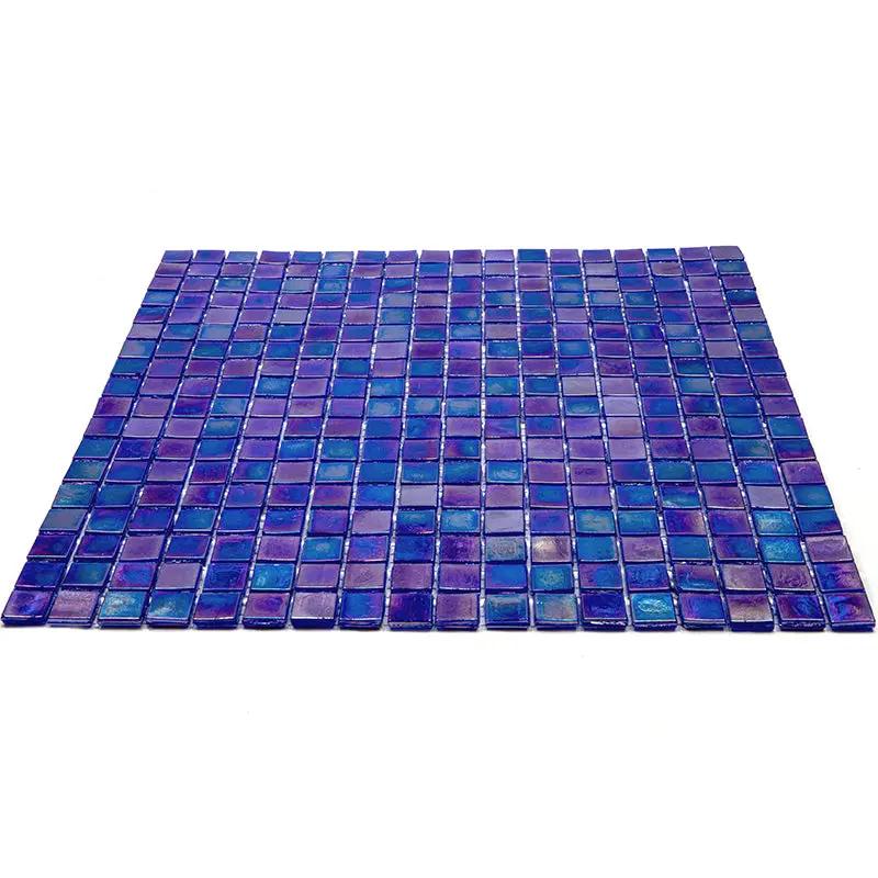 Shimmer Cobalt Blue 12x12 Glossy Uniform Square Glass Mosaic Tile (20 pack, 18.69 sq ft/case) by Apollo Tile