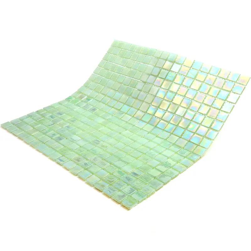 Ultramarine Green 12x12 Glossy Uniform Square Glass Mosaic Tile (20 pack, 18.69 sq ft/case) by Apollo Tile