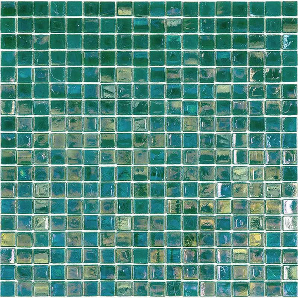 Grenn-Blue 12x12 Glossy Uniform Square Glass Mosaic Tile (20 pack, 18.69 sq ft/case)