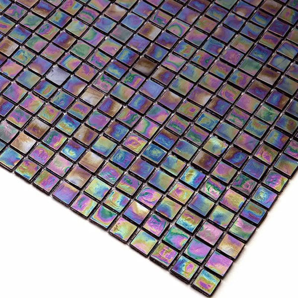 Wine Red 12x12 Glossy Uniform Square Glass Mosaic Tile (20 pack, 18.69 sq ft/case), photo 2 of 6