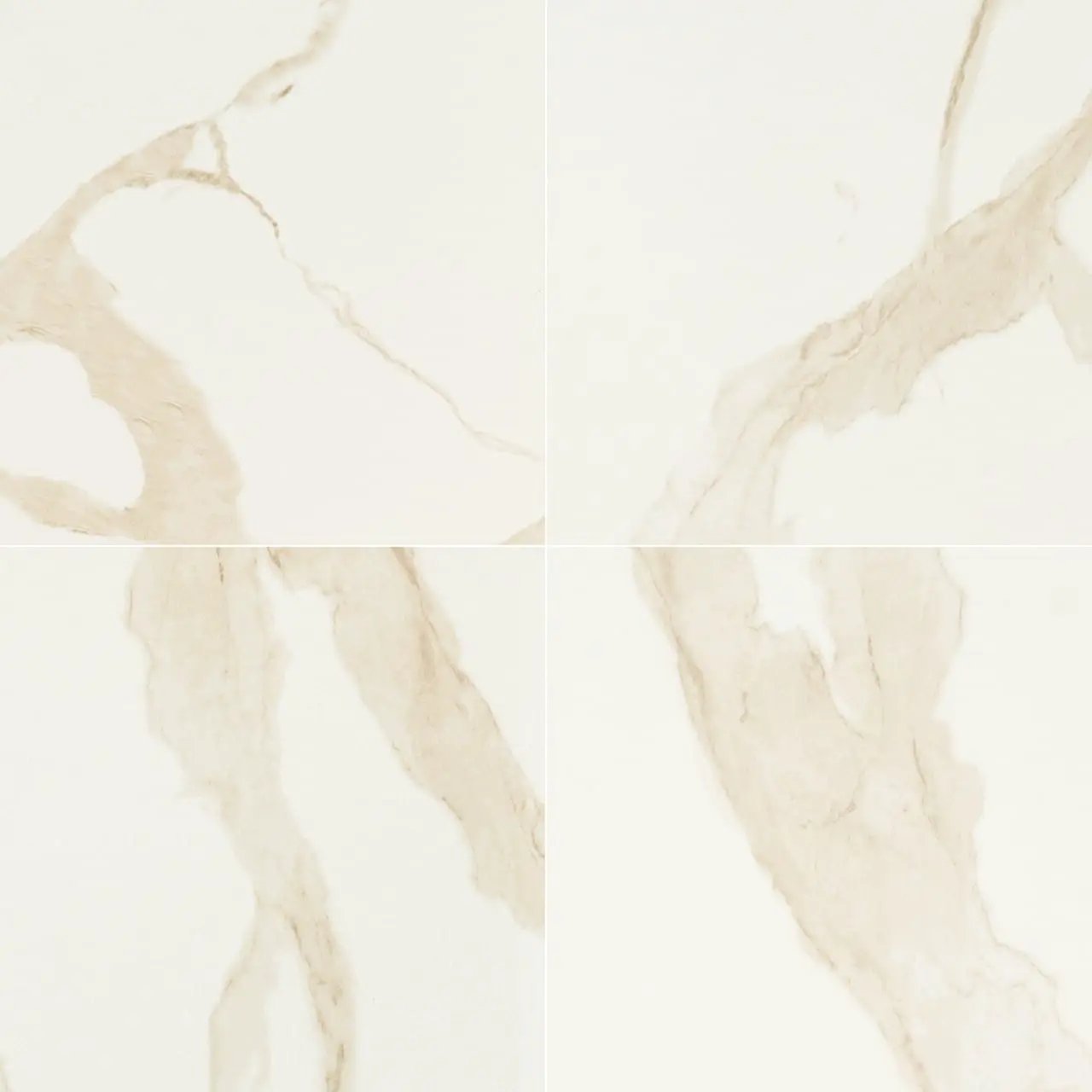 Eden Calacatta Matte Marble Look Porcelain Tiles 24x24 close up