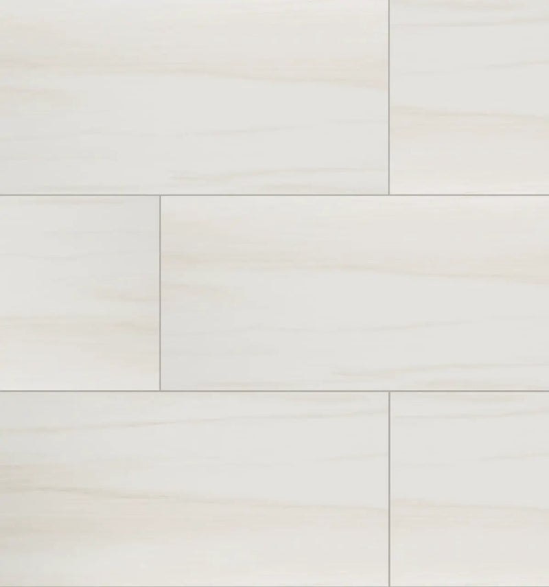 Eden Dolomite Matte Marble Look Porcelain Tiles 12x24 close up