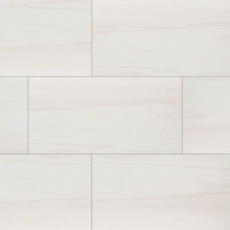 Eden Dolomite Matte Marble Look Porcelain Tiles 12x24 close up
