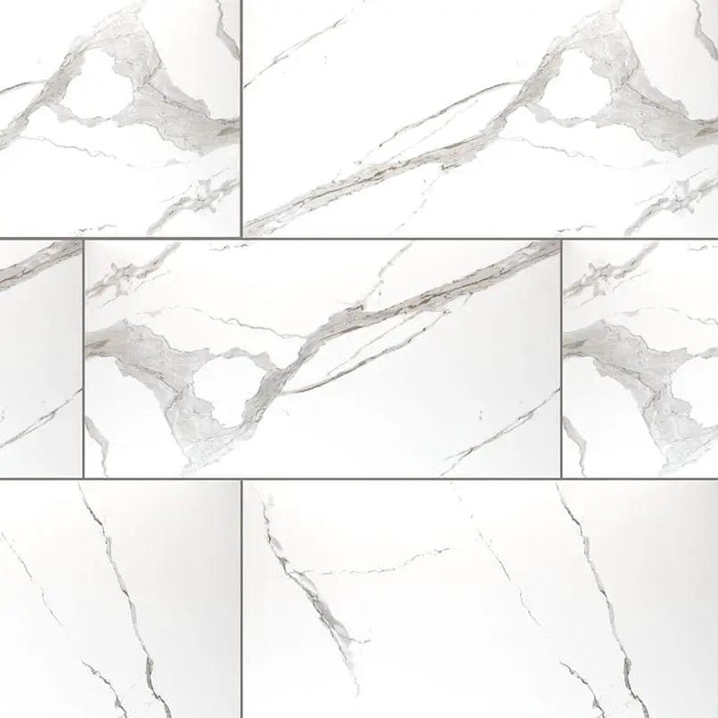 Eden Statuary Matte Marble Look Porcelain Tiles 12x24 by MSI Surfaces