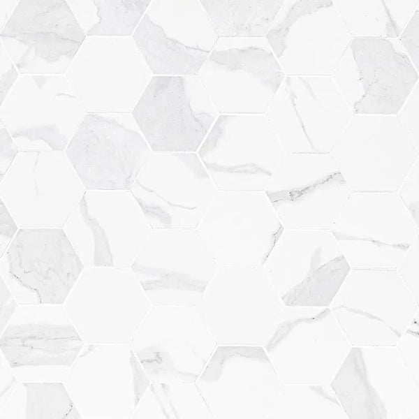 Eden Statuary Matte Marble Look Porcelain Mosaics 3x3