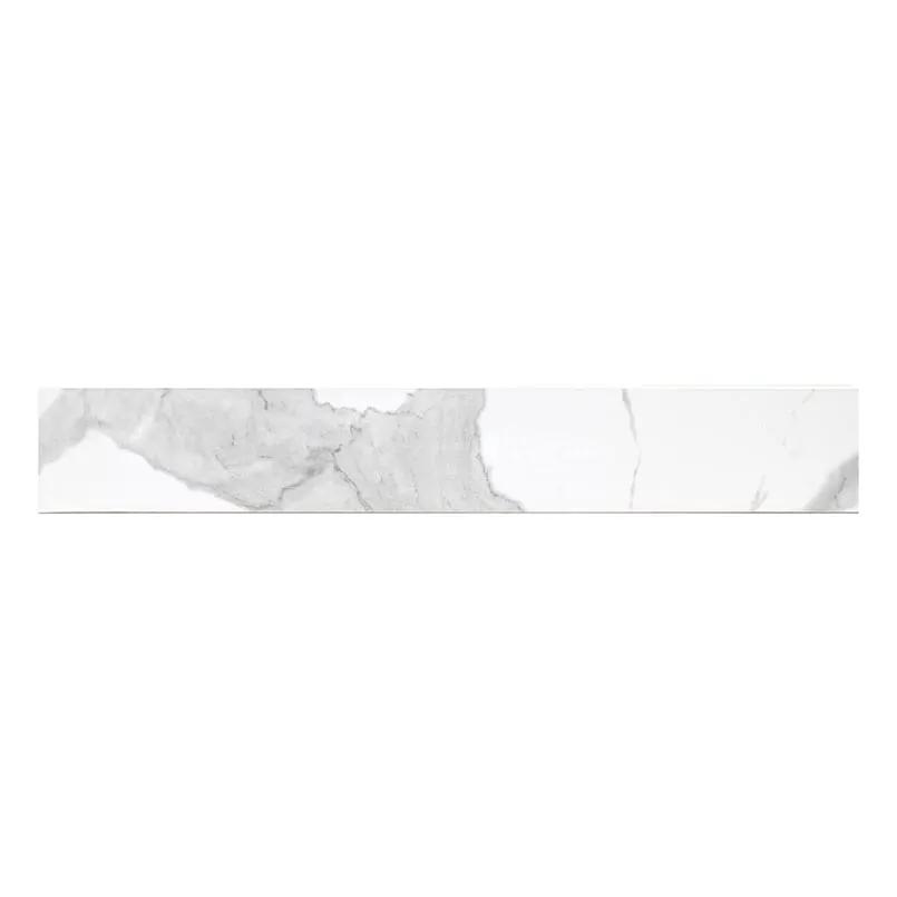 Eden Statuary Polished Bullnose Marble Look Porcelain Moldings 4x24 close up