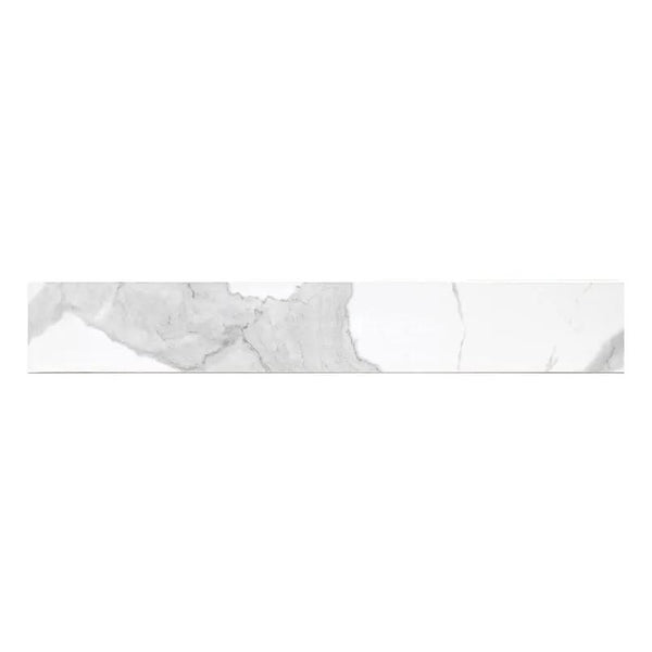 Eden Statuary Polished Bullnose Marble Look Porcelain Moldings 4x24