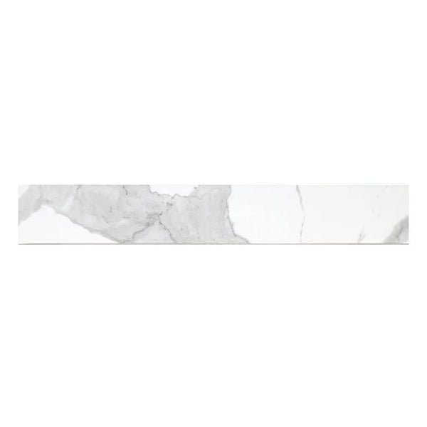 Eden Statuary Matte Bullnose Marble Look Porcelain Moldings 4x24