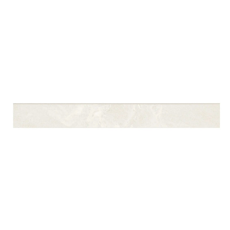 Elbe Alabaster Lappato Bullnose Porcelain Moldings 3x24 close up
