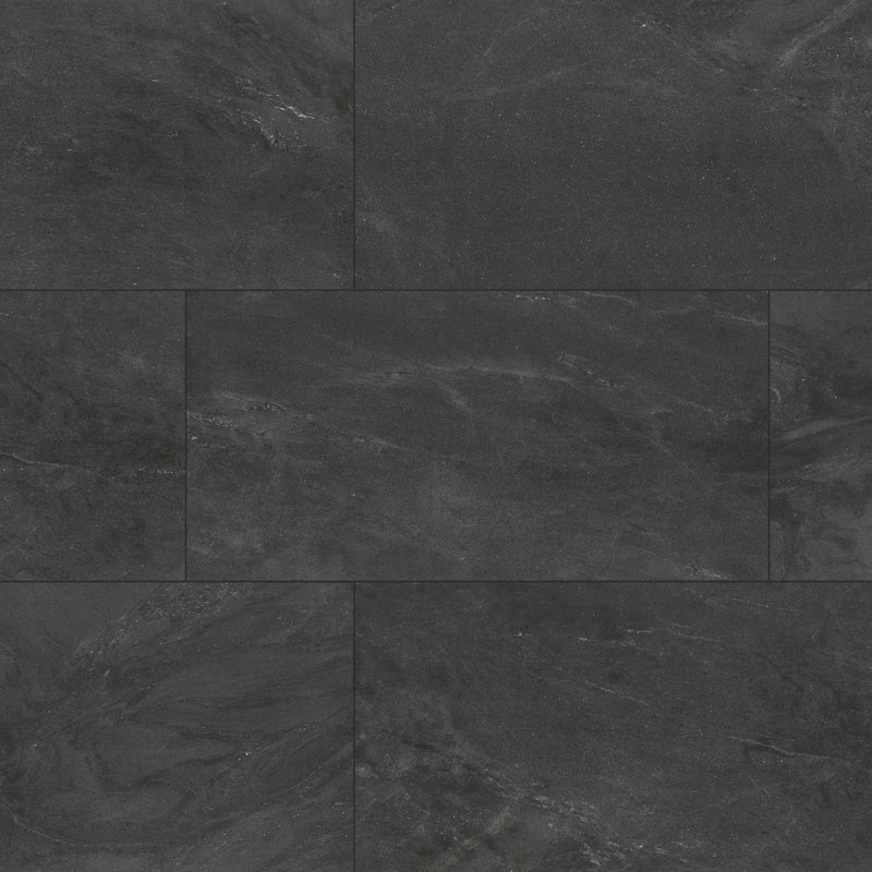 Elbe Obsidian Lappato Porcelain Tiles 24x48 close up