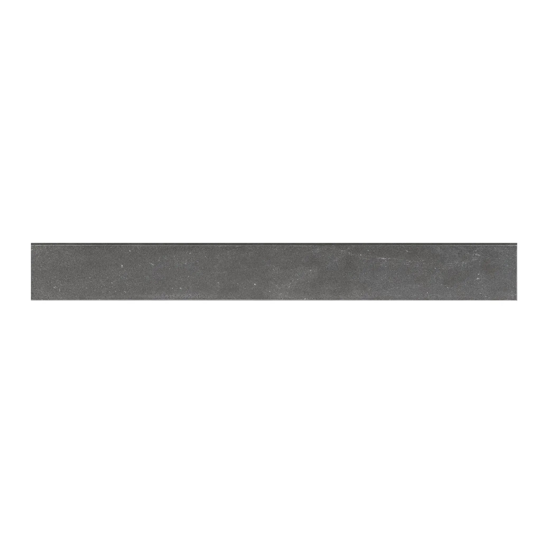 Elbe Obsidian Lappato Bullnose Porcelain Moldings 3x24 close up
