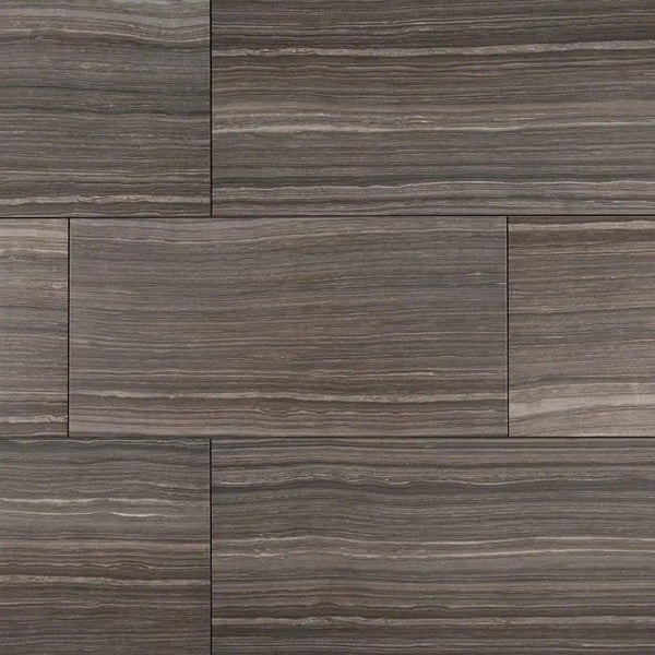 Eramosa Grey Matte Limestone Look Porcelain Tiles 12x24, photo 2 of 5