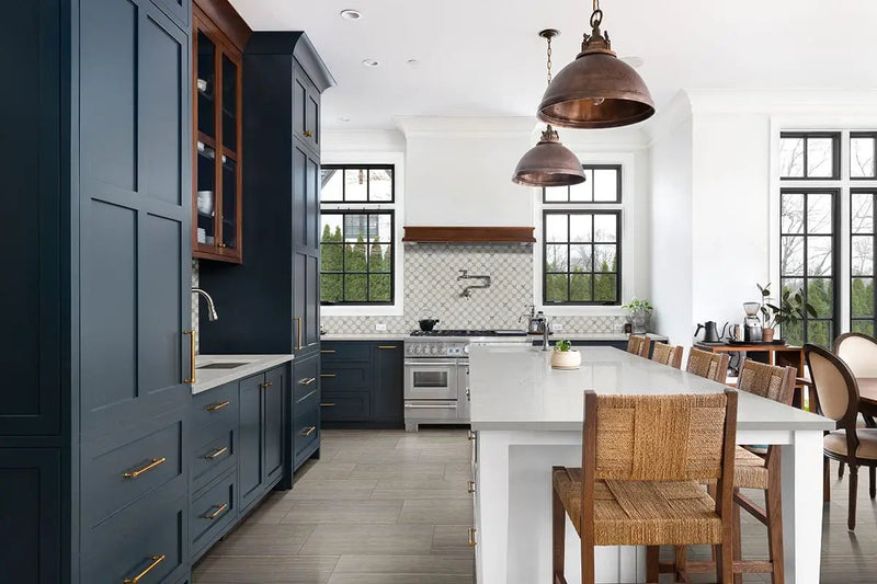Eramosa Silver Matte Limestone Look Porcelain Tiles 12x24 in a finished room