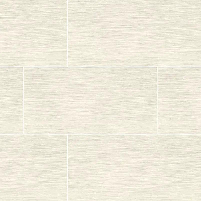 Focus Glacier Matte Fabric Look Porcelain Tiles 12x24 close up