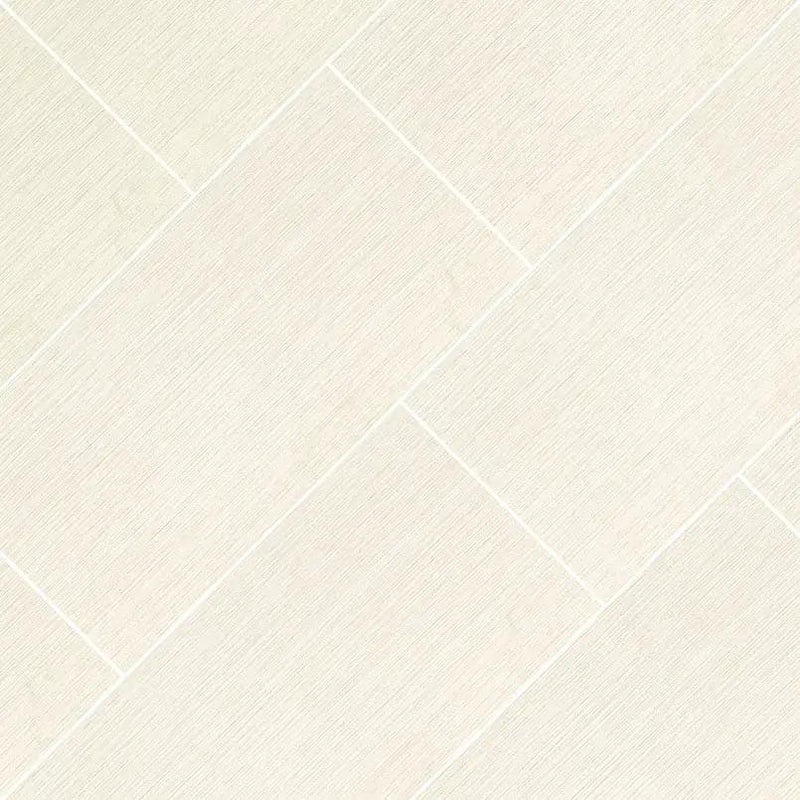Focus Glacier Matte Fabric Look Porcelain Mosaics 2x2 angled view