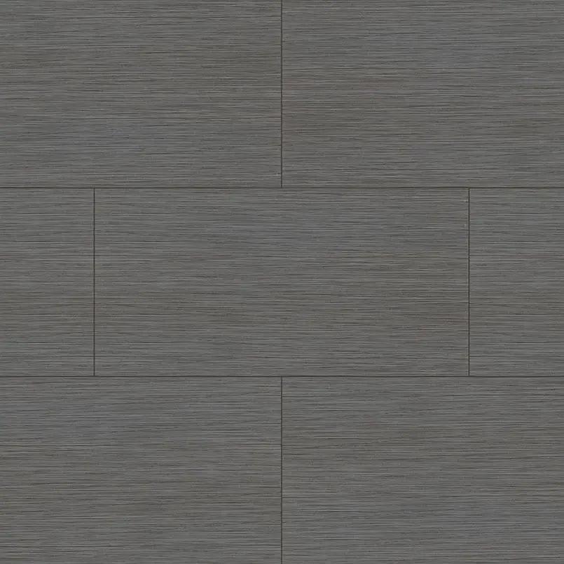 Focus Graphite Matte Fabric Look Porcelain Tiles 12x24 close up