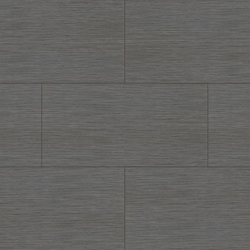 Focus Graphite Matte Fabric Look Porcelain Tiles 12x24 close up