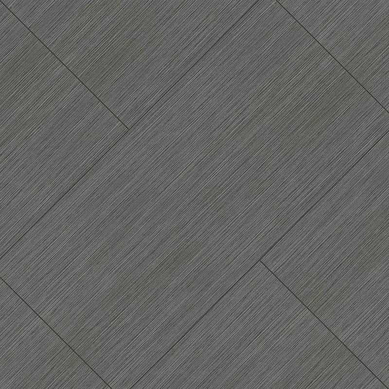 Focus Graphite Matte Fabric Look Porcelain Tiles 12x24 angled view