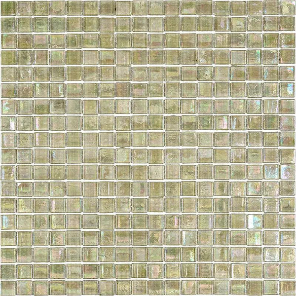 Yellowish Gray 12x12 Glossy Uniform Square Glass Mosaic Tile (20 pack, 18.69 sq ft/case)
