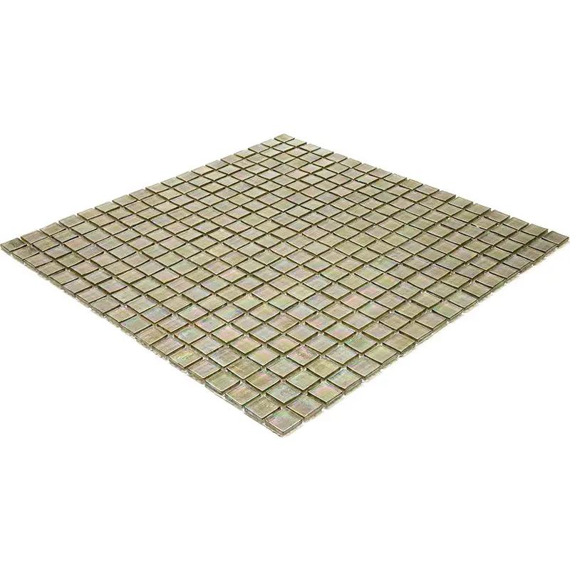 Yellowish Gray 12x12 Glossy Uniform Square Glass Mosaic Tile (20 pack, 18.69 sq ft/case) by Apollo Tile