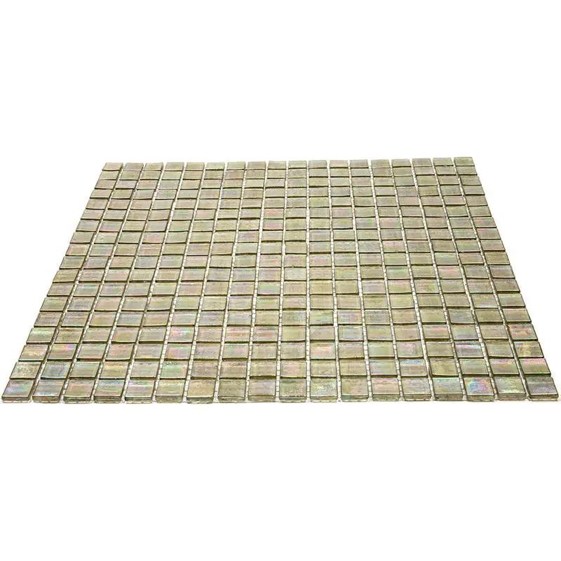 Yellowish Gray 12x12 Glossy Uniform Square Glass Mosaic Tile (20 pack, 18.69 sq ft/case) by Apollo Tile