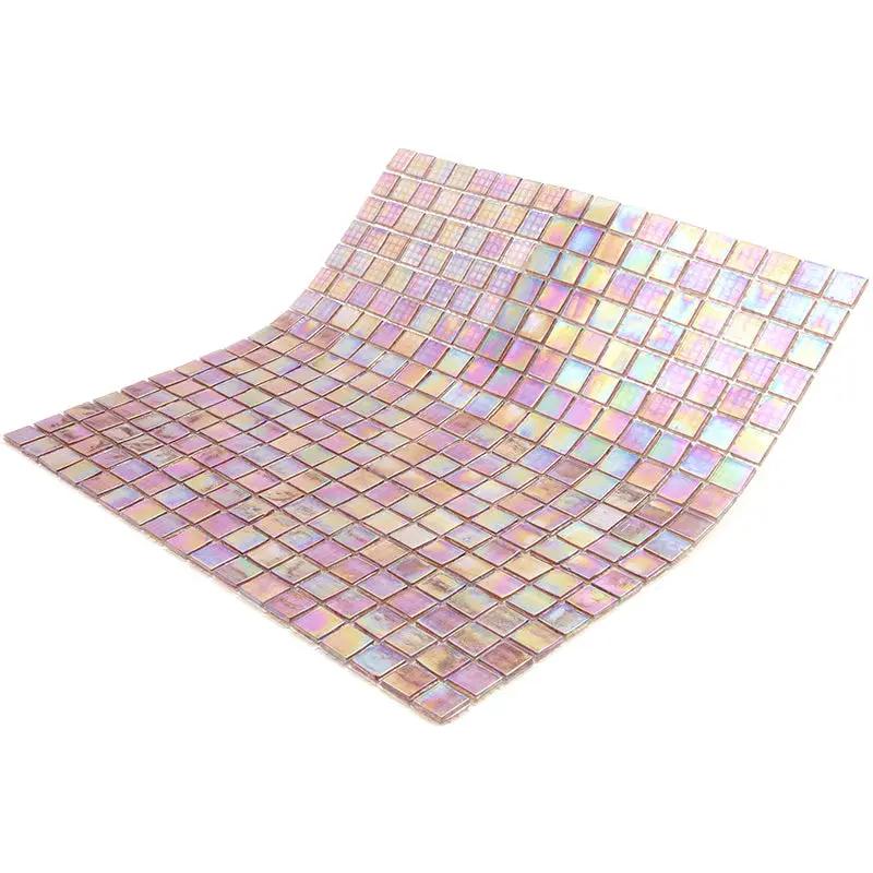 China Pink 12x12 Glossy Uniform Square Glass Mosaic Tile (20 pack, 18.69 sq ft/case) by Apollo Tile