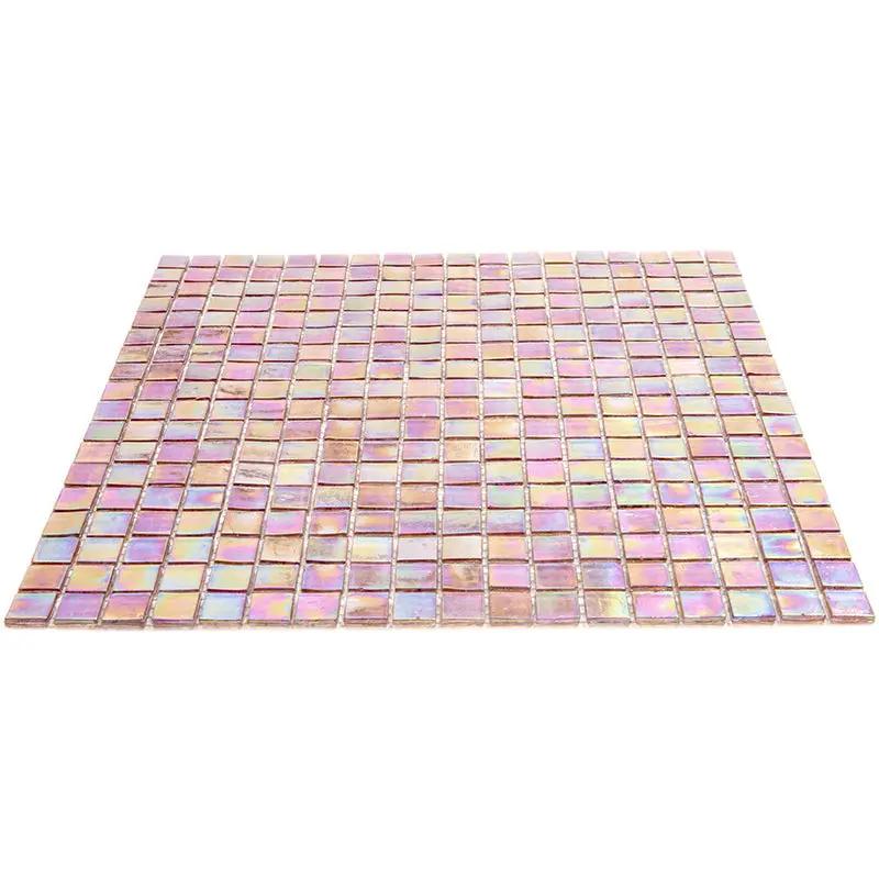 China Pink 12x12 Glossy Uniform Square Glass Mosaic Tile (20 pack, 18.69 sq ft/case) by Apollo Tile