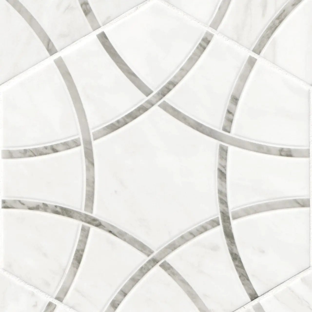 Geoglam Cloud Matte Porcelain Tiles 11x13 close up