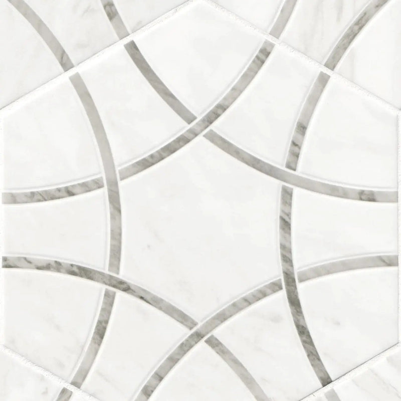 Geoglam Cloud Matte Porcelain Tiles 11x13 close up