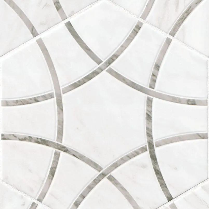 Geoglam Cloud Matte Porcelain Tiles 11x13 close up