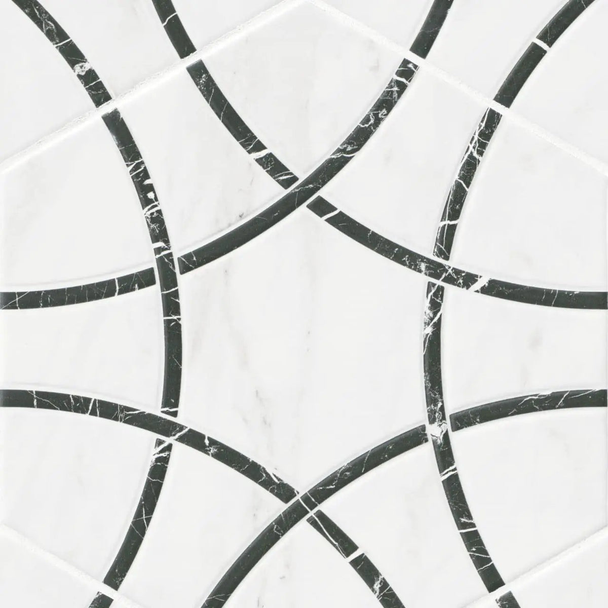 Geoglam Midnight Matte Porcelain Tiles 11x13 by MSI Surfaces