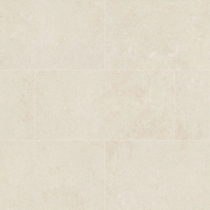Girona Marfil Lappato Limestone Look Porcelain Tiles 12x24 close up