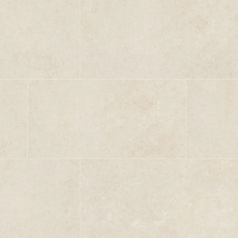 Girona Marfil Lappato Limestone Look Porcelain Tiles 24x48 close up