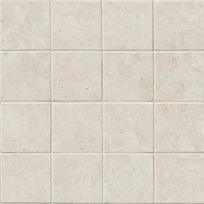 Girona Marfil Lappato Limestone Look Porcelain Mosaics 3x3 close up