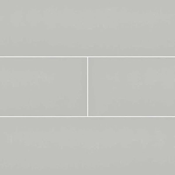 Gray Glossy Subway Tile 3x6 Ceramic Mosaics 4x16