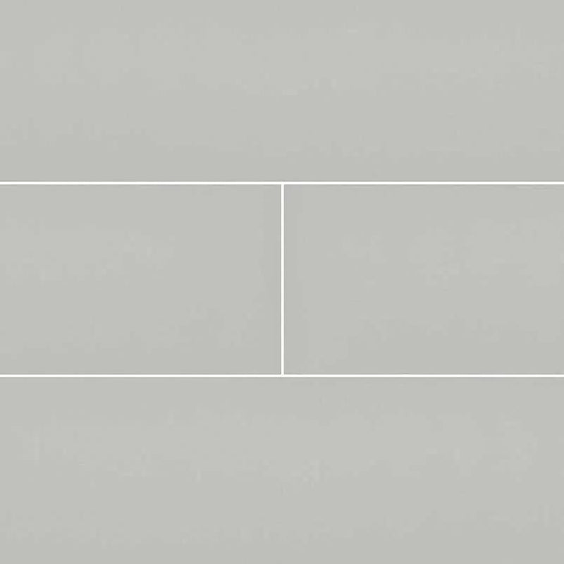 Gray Glossy Subway Tile 3x6 Ceramic Mosaics 4x16 by MSI Surfaces