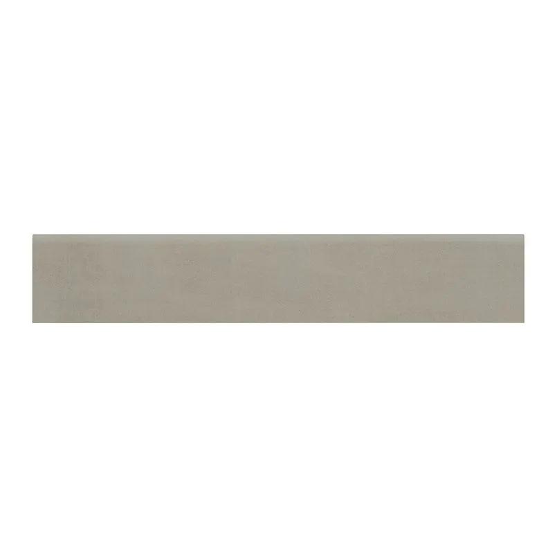 Gridscale Gris Matte Bullnose Ceramic Moldings 3x18 close up